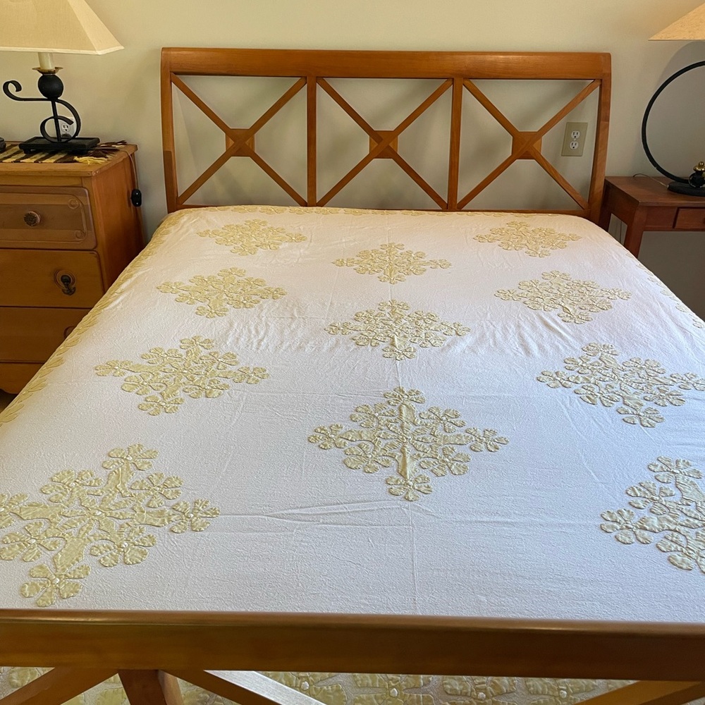 Appliqué spread from Rajasthan! New! Free shipping, no tariffs.